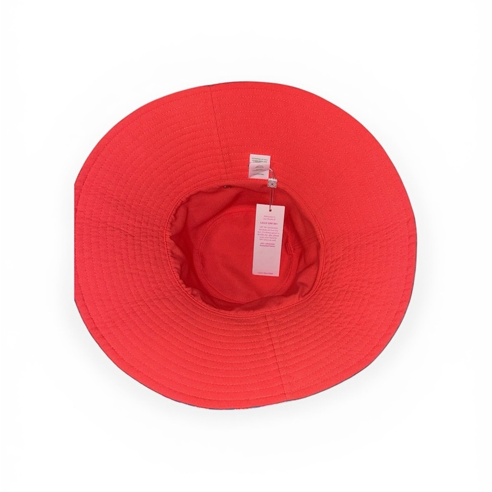 Lilly Pulitzer Women's UPF 50+ Reversible Canvas Sun Hat Bahamian Rhapsody NEW - Picture 6 of 8